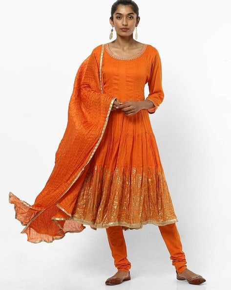 Buy Orange Kurta Suit Sets for Women by Biba Online Ajio