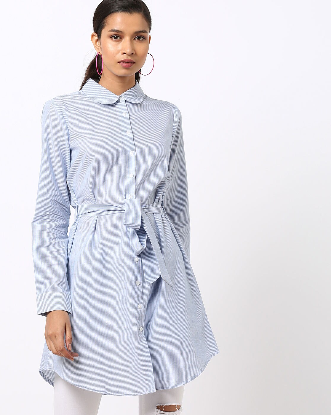 Buy Blue Shirts For Women By Dnmx Online Ajio Com