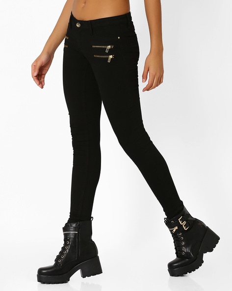 Skinny Zip Suit Trouser | boohoo