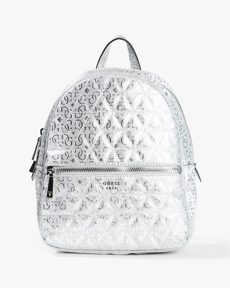 guess backpack silver