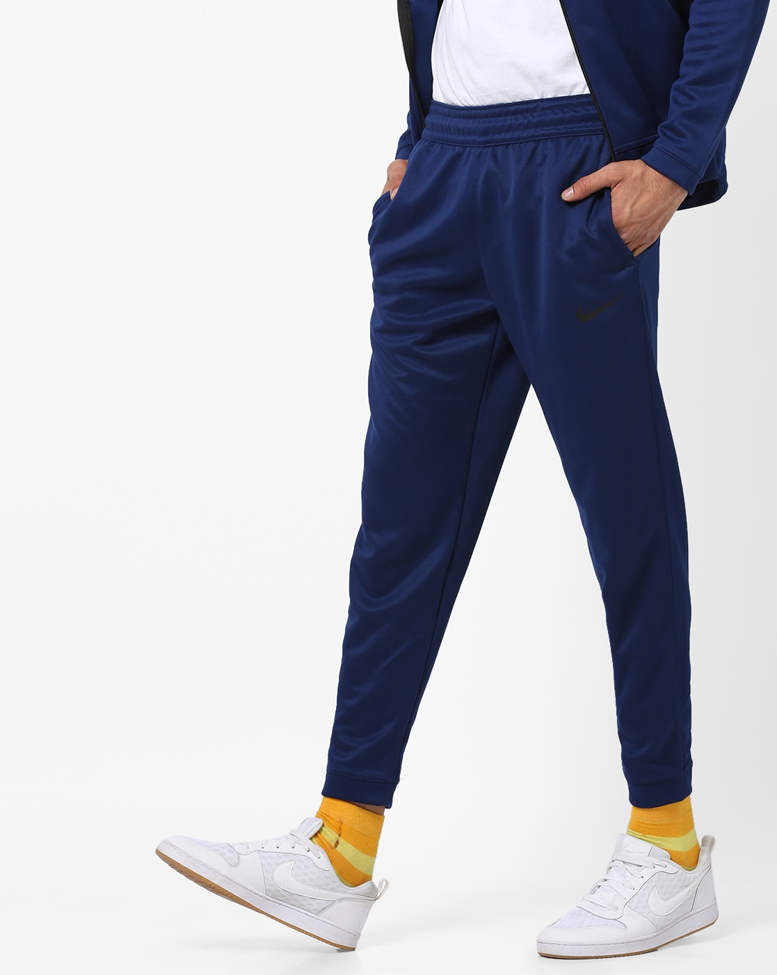 dark blue jogging pants