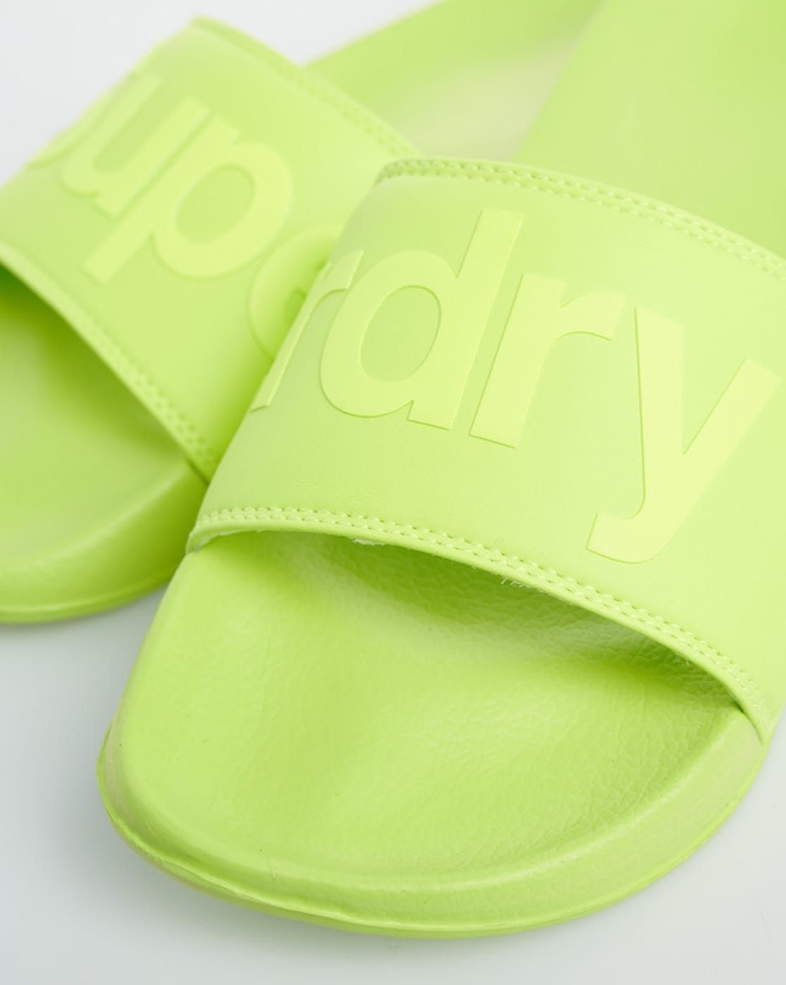 neon green flip flops