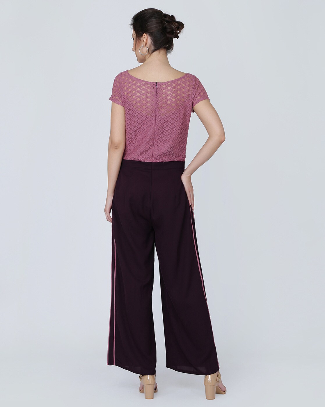 purple lace jumpsuit