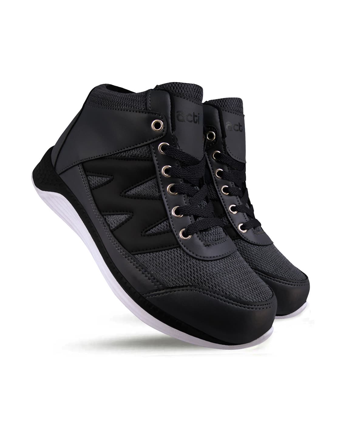 action grey running shoes