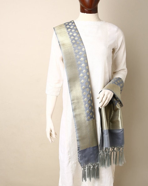 Banarasi Silk Kataan Butidar Dupatta Price in India