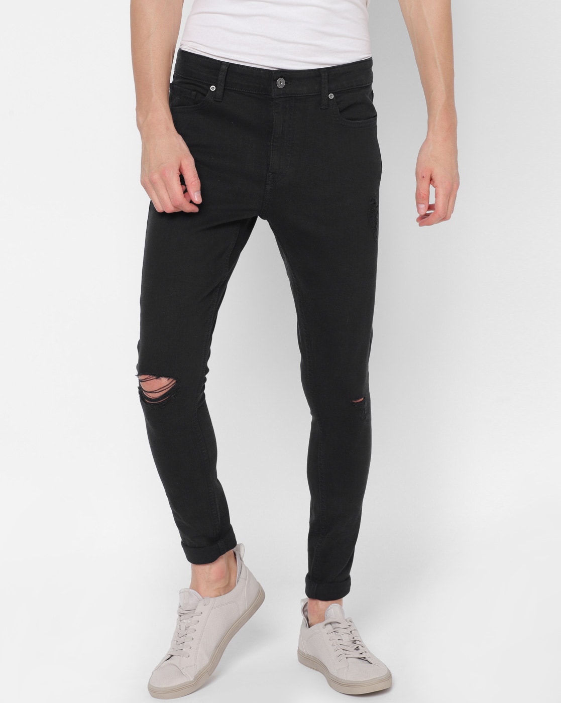 cleaner reality Consent Buy Black Jeans for Men by CR7 Online | Ajio.com