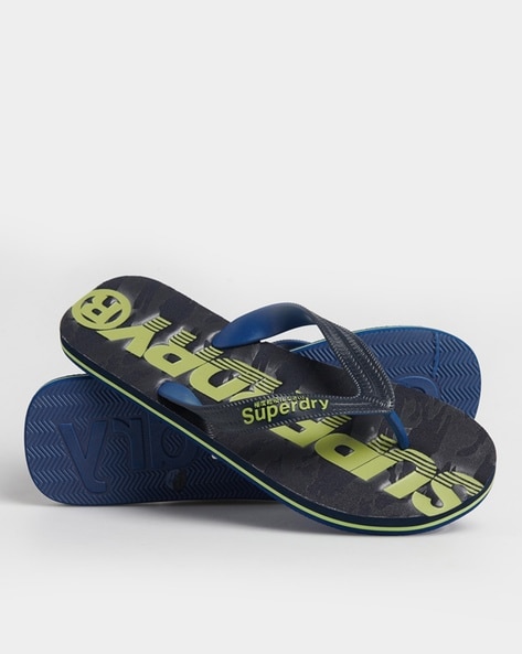 Superdry Scuba Camo Print Thong-Strap Flip-Flops