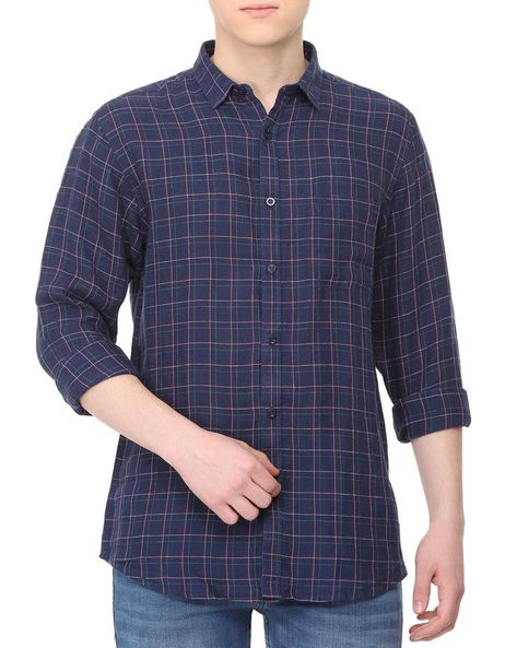 allen solly linen shirts