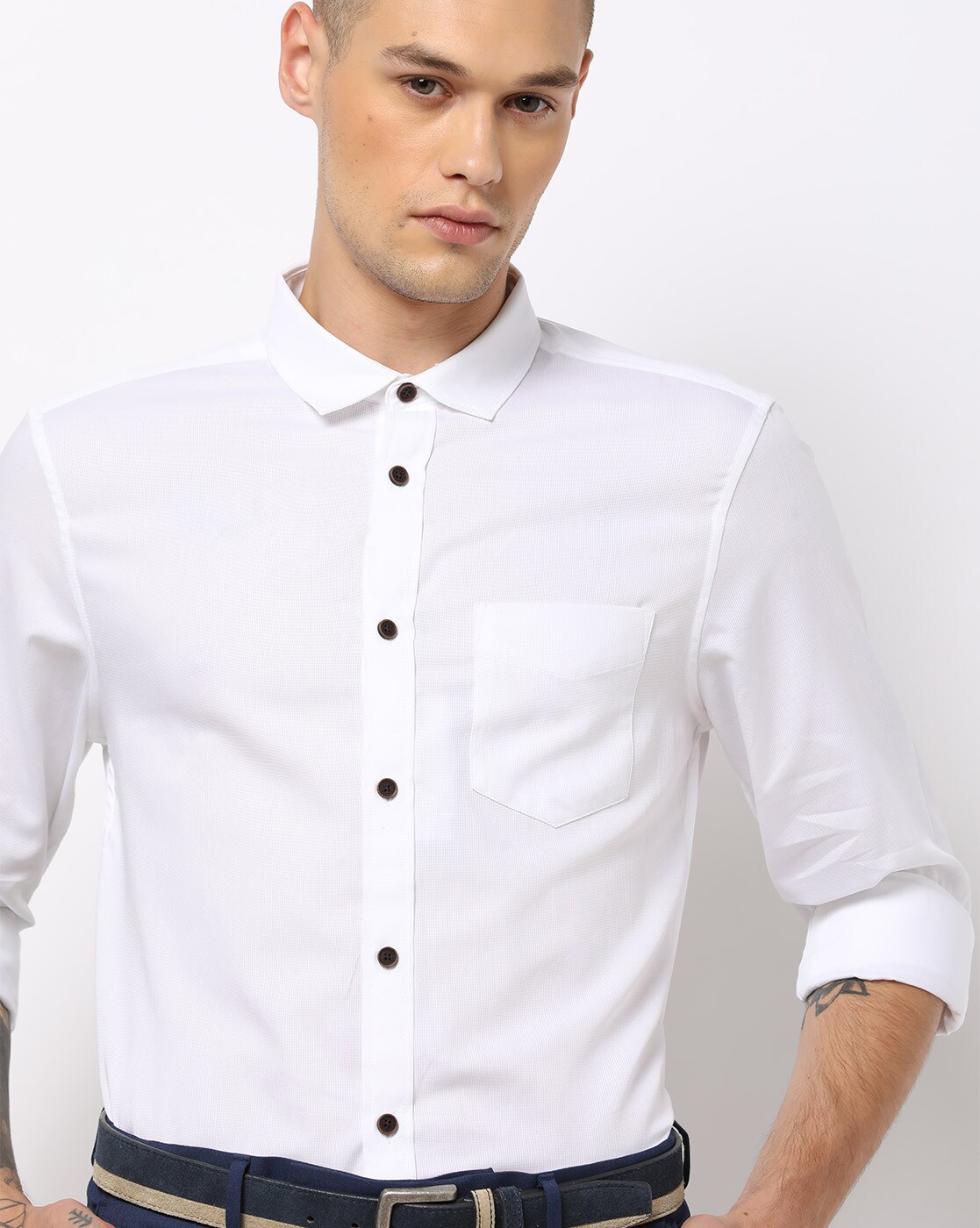 marks and spencer white dress shirt