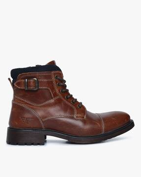 red tape derby boots