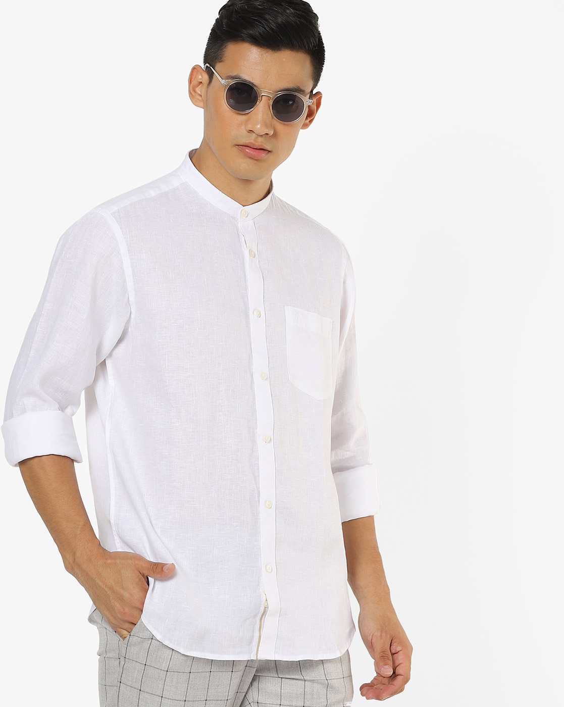 White hot sale indian shirt