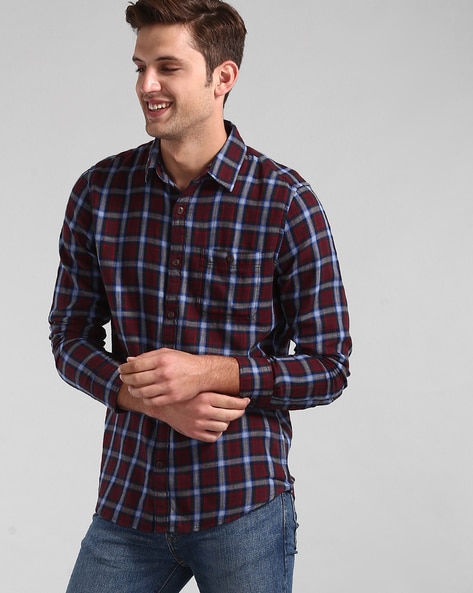 gap checked shirt