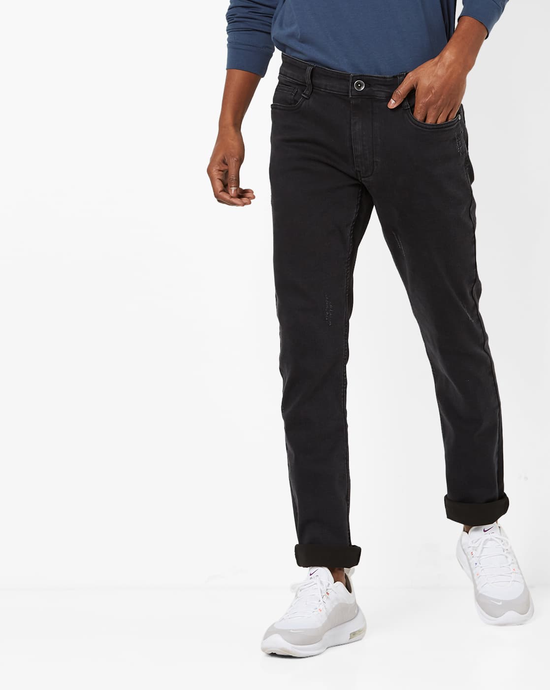 black charcoal jeans