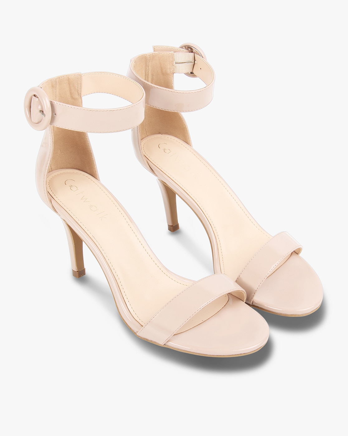 Buy Nude Heeled Sandals for Women by 