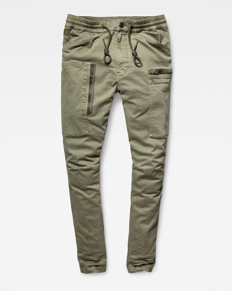G-Star RAW logo-embroidered Cotton Tapered Trousers - Farfetch