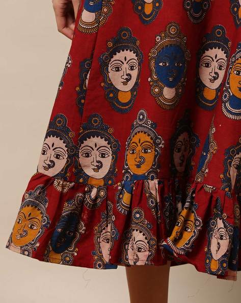 Kalamkari | Kalamkari dresses, Long dress design, Kalamkari blouse designs