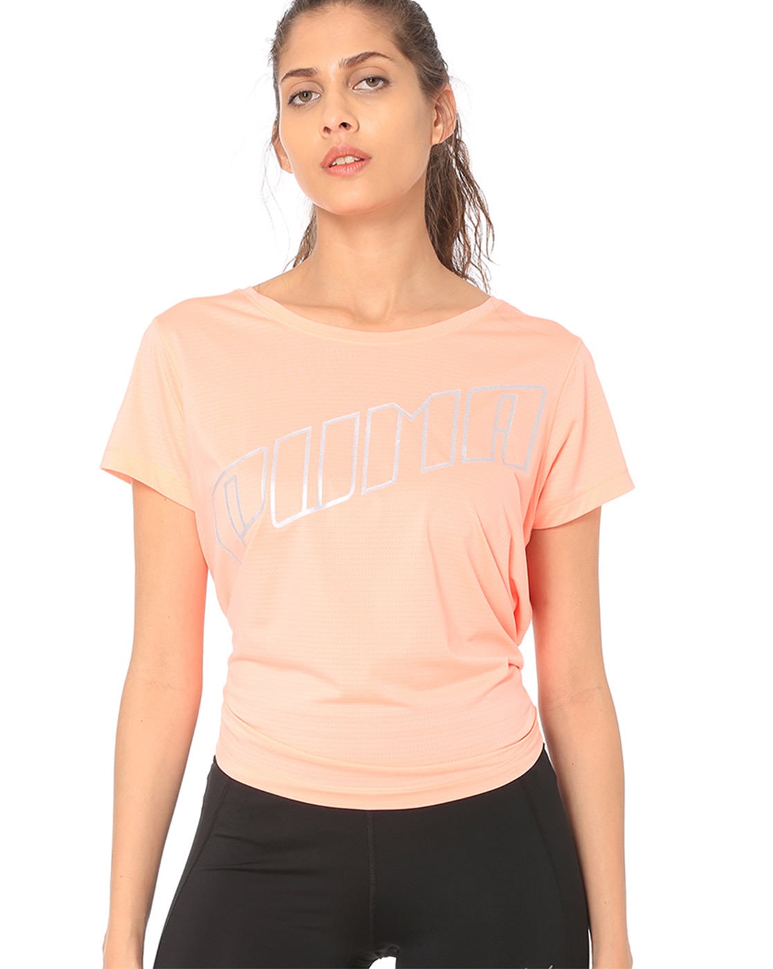 peach puma shirt