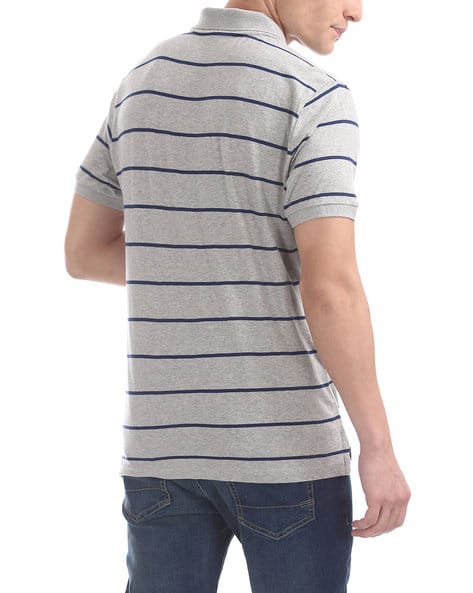 Striped Regular Fit Polo T-shirt (Image - 3)