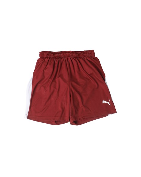 red puma shorts