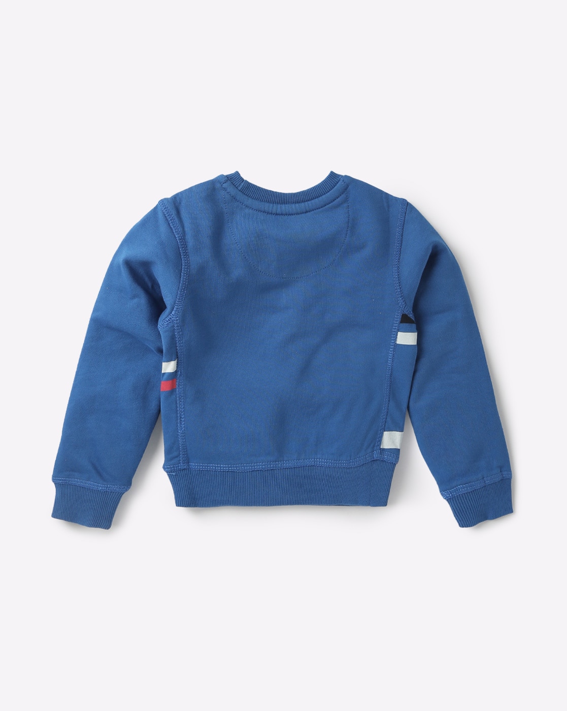 blue sweatshirt