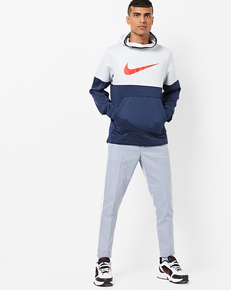 Nike blue and store white hoodie