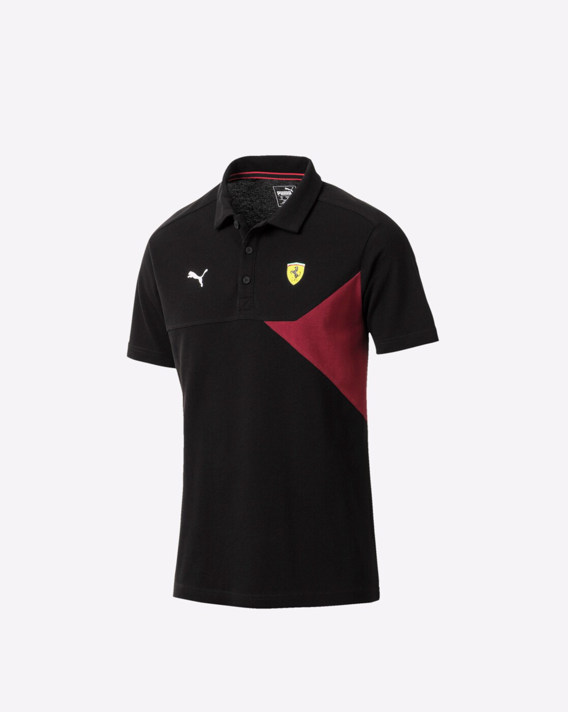 puma panelled polo t shirt