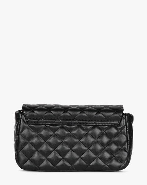 Buy Lino Perros Black Textured Quilted Sling Bag For Women At Best Price @  Tata CLiQ