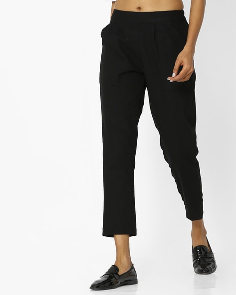 Pleated Mid-Calf Length Pants Price in India
