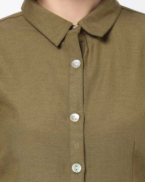 Shirt Dress with Detachable Waist Belt (Image - 3)