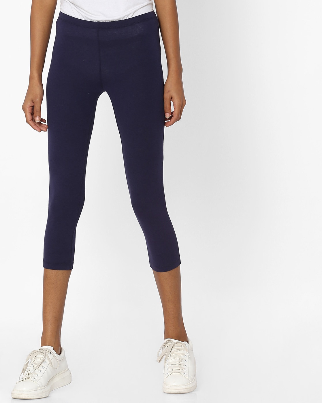 MAX Solid Knitted Ankle-Length Leggings, Max, Begur