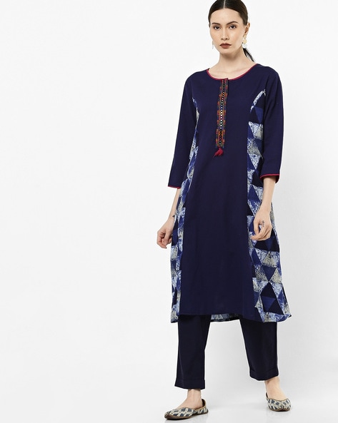 Shop Online Designer Pantaloons Women's Cotton Flex Kurta – Lady India