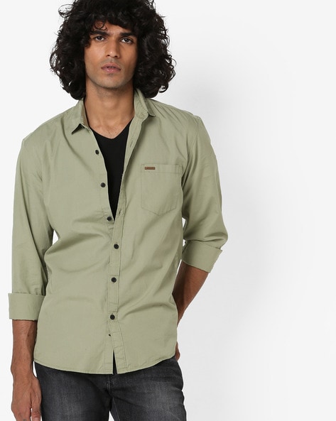 Buy Olive Green Shirts for Men by WRANGLER Online 