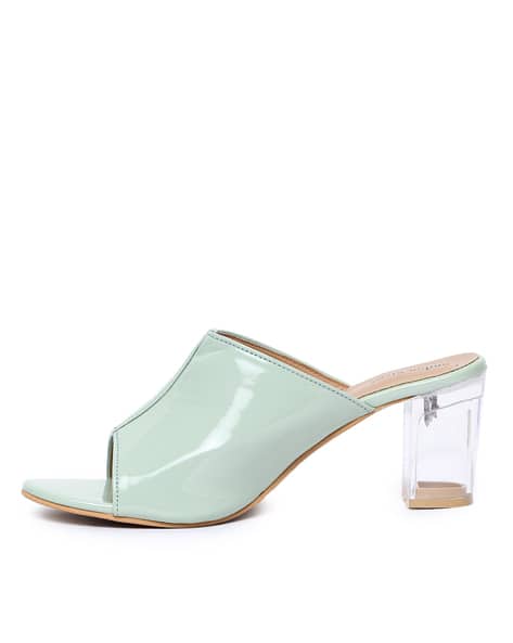Slip-On Chunky Heeled Sandals (Image - 1)