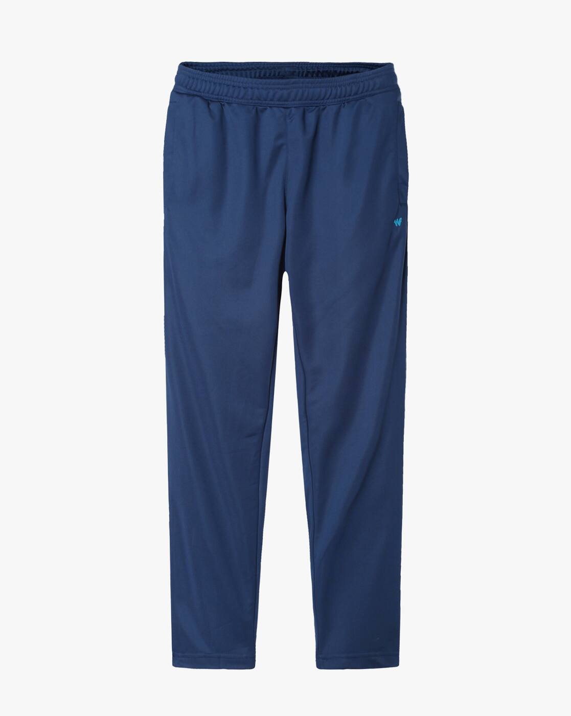 Buy Navy Blue Now Or Never Relaxed Fit Track Pants AJIO