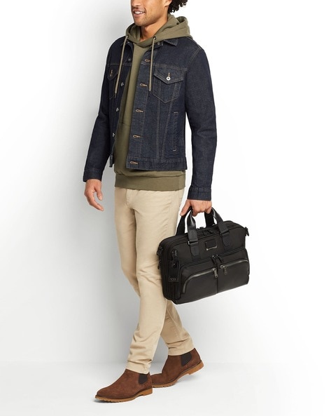 Tumi albany slim outlet commuter brief leather