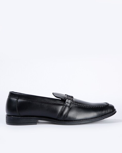 black leather formal shoes online