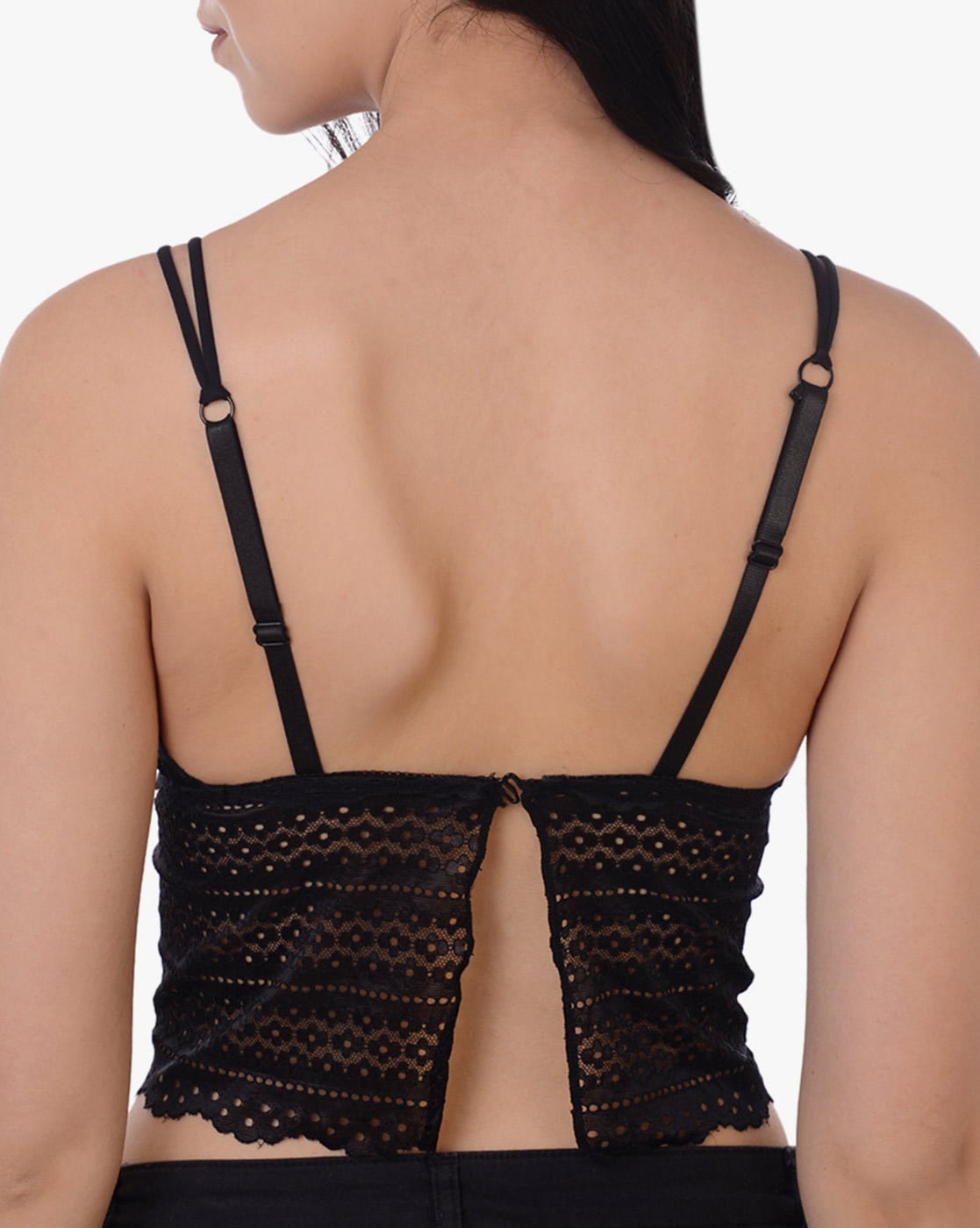 Buy Lyra Padded Non-Wired Full Coverage Cami Bra (Pack of 2) - Black Grey  at Rs.938 online