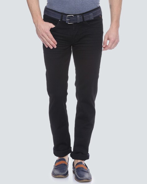 louis philippe black jeans