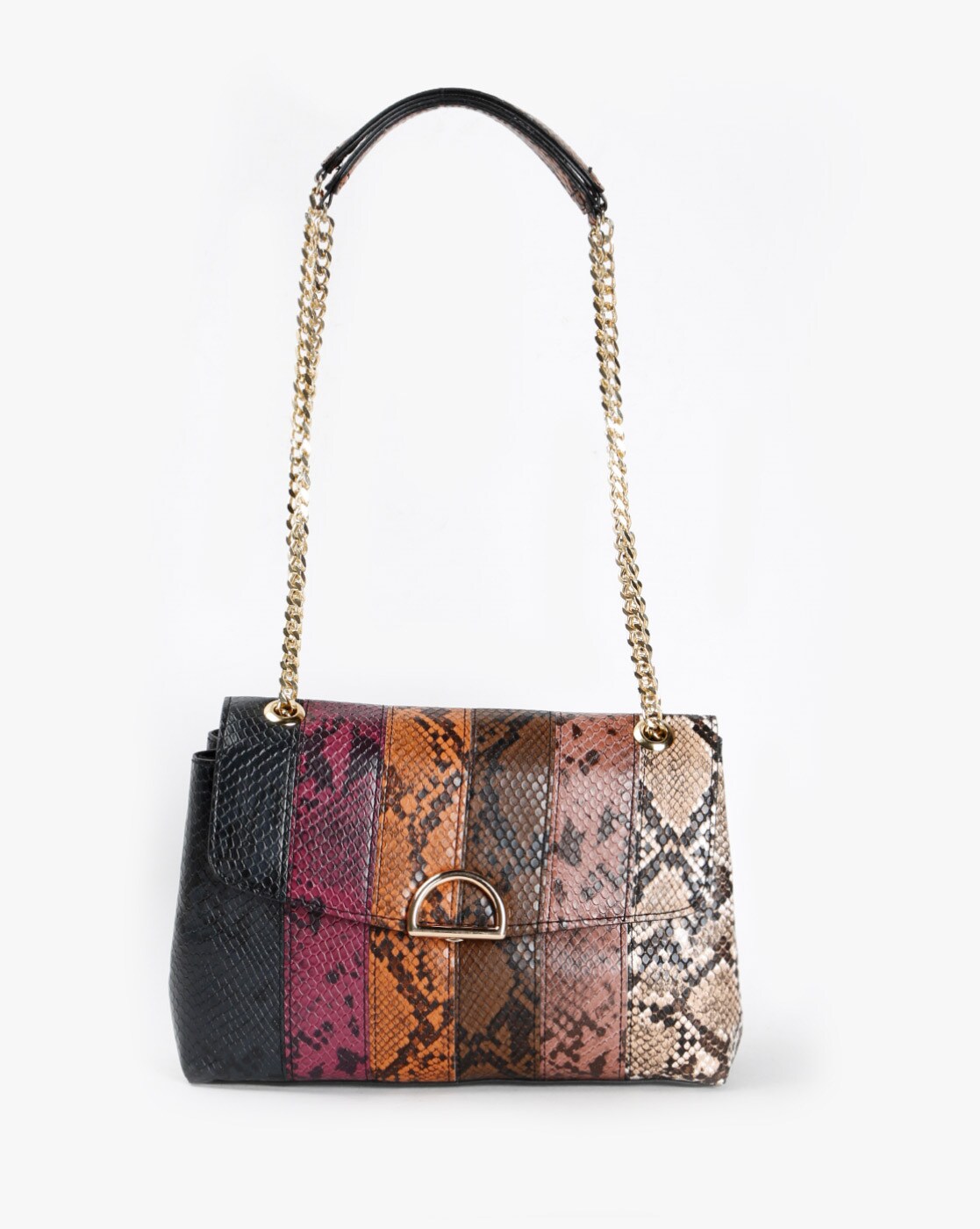 accessorize snake print bag