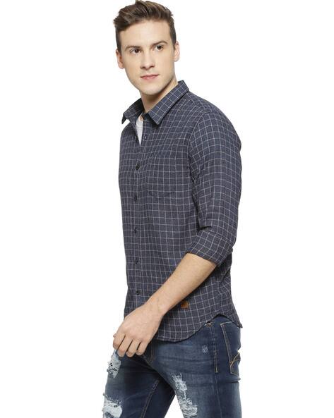Buy Grey Shirts for Men by Campus Sutra 