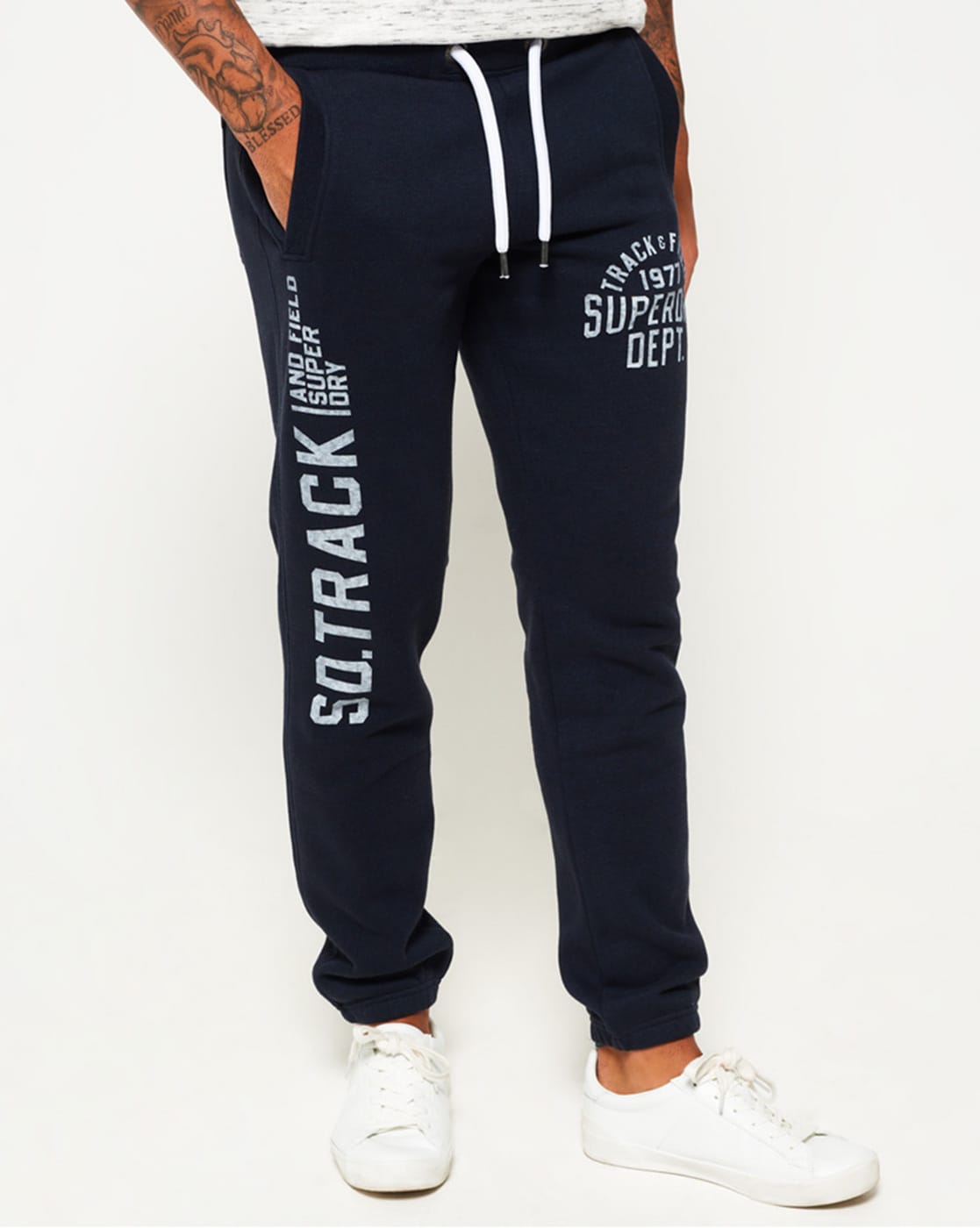 superdry mens trackster joggers