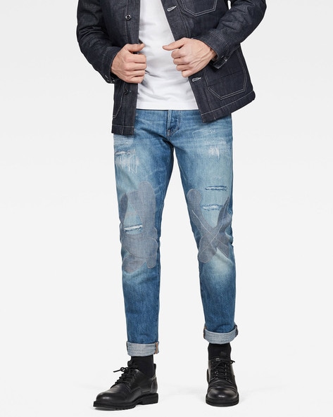 straight tapered jeans