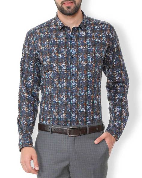 Buy Navy Blue Shirts for Men by VAN HEUSEN Online