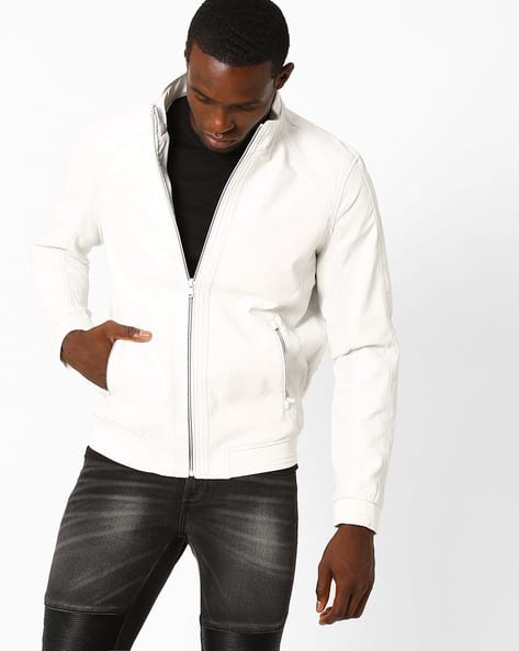 celio white jacket