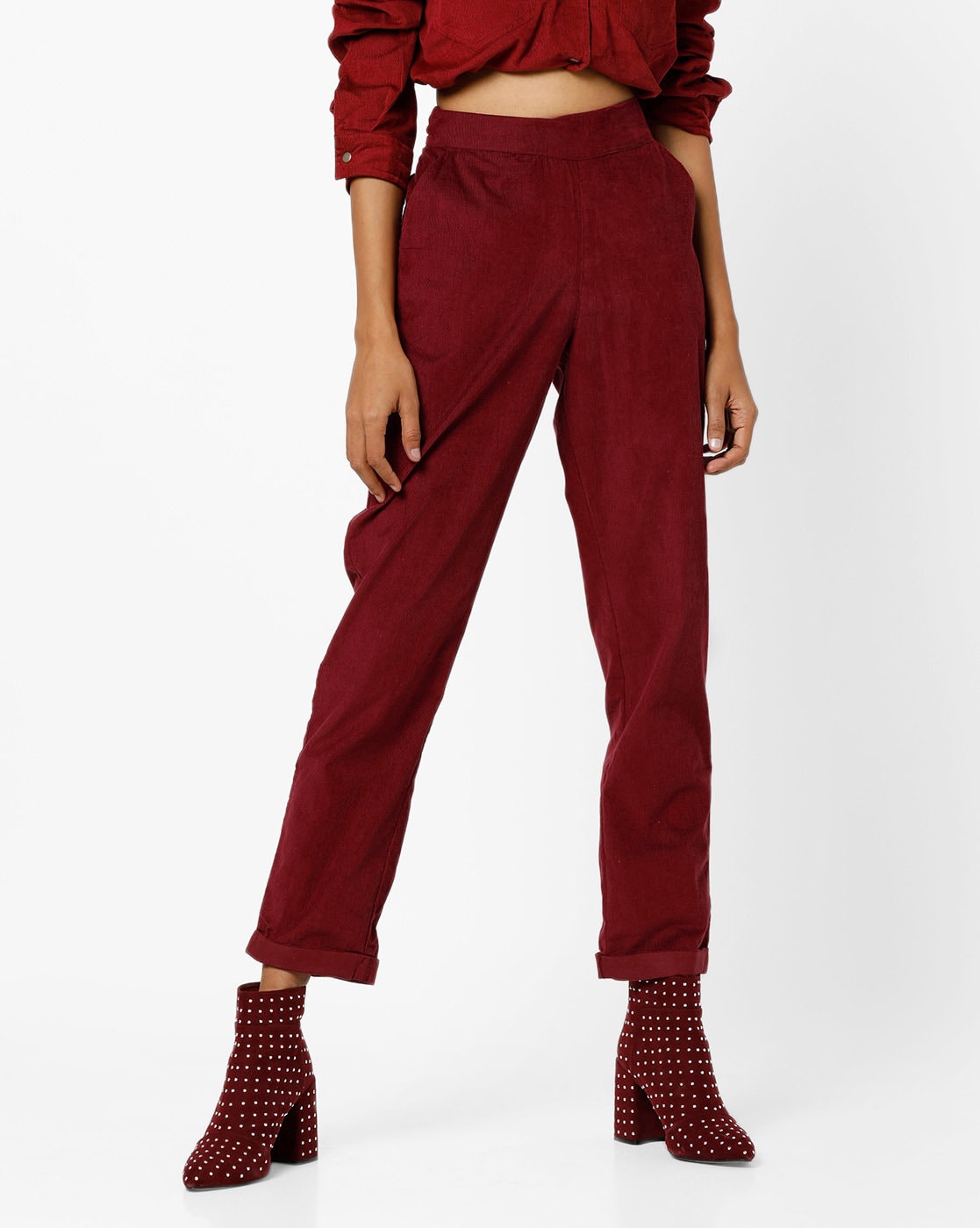 Discover 82+ burgundy trousers womens uk latest - in.coedo.com.vn