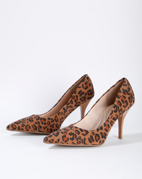 Buy Brown Heeled Shoes for Women by 