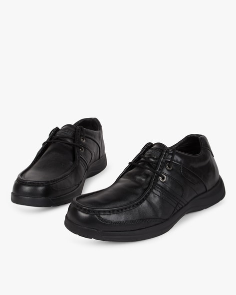 woodland men's black casual shoes