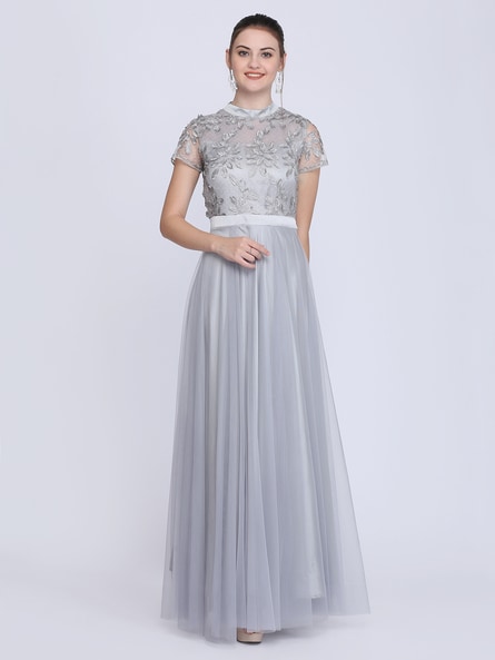 silver gown online