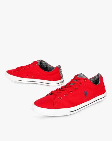 red polo sneakers