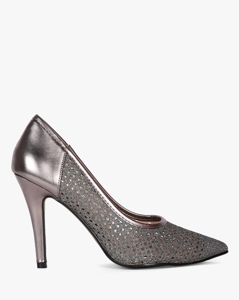 silver pewter shoes